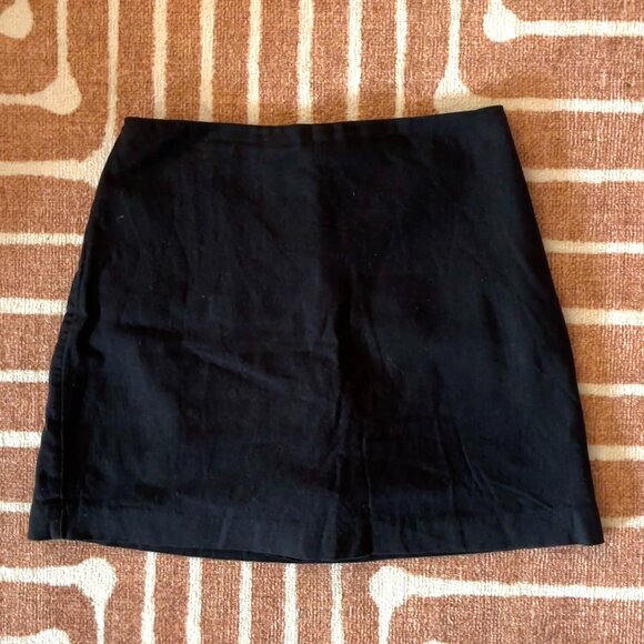 NWT Abercrombie Linen-Blend Mini Skort, Black, Size XS - Picture 3 of 6